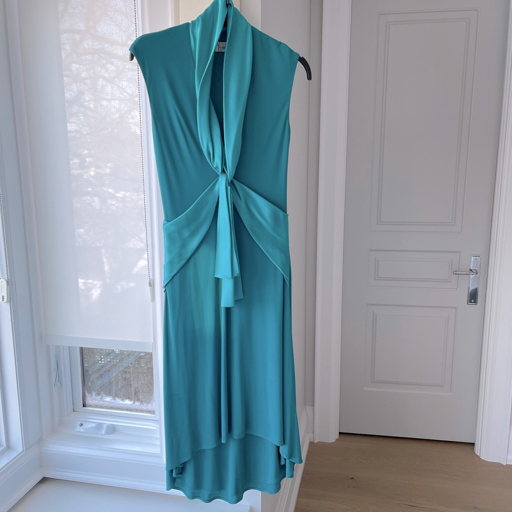 Yigal Azrouel Women’s Dress - turquoise/teal Size 2